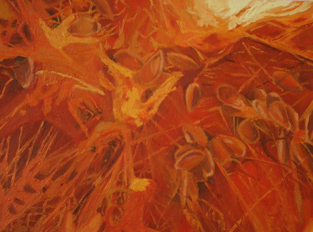 Angela Faustina, Pumpkin (14), 2007. Oil on canvas, 12” by 9". Not For Sale.