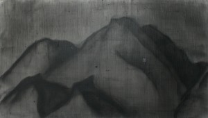 Angela Faustina, Cultural Landscape, 2007. Mixed media on paper, 13.5” by 7.75”. Private Collection. Art exploring consumerism, appropriation, and cultural landscape.