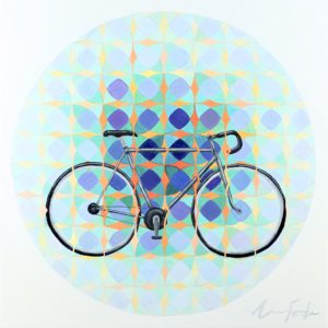 Angela Faustina, Trip, 2014. Oil on cradled painting panel, 15" by 15".