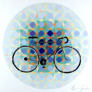 Angela Faustina, Trip, 2014. Oil on cradled painting panel, 15" by 15".