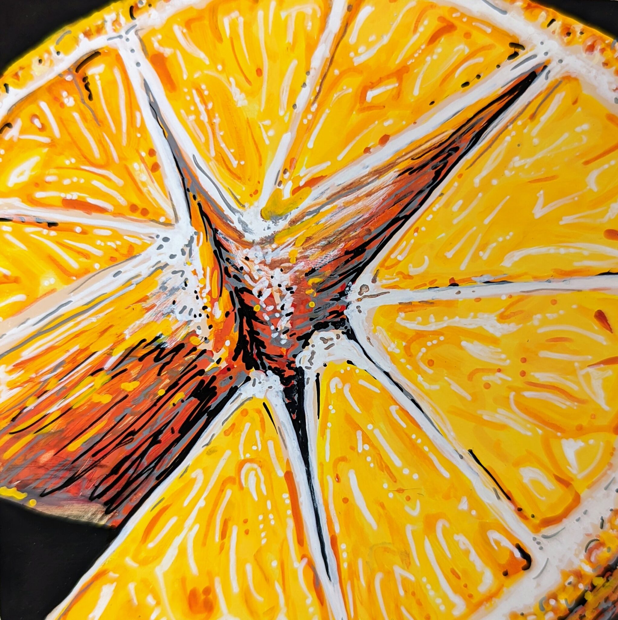 LEMON IV painting Angela Faustina