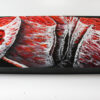 Angela Faustina, BLOOD ORANGE XX, 2021. Oil on cradled painting panel, 24″ by 12″ 2
