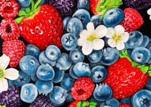 Angela Faustina, BERRY AND BLOSSOM MEDLEY I fine art print, 5x7