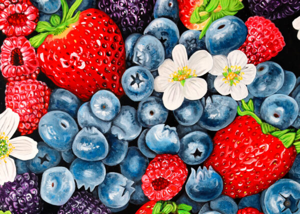 Angela Faustina, BERRY AND BLOSSOM MEDLEY I fine art print, 5x7